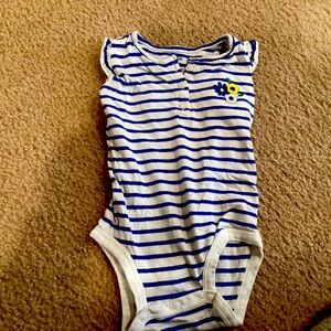 Blue Striped Onesie